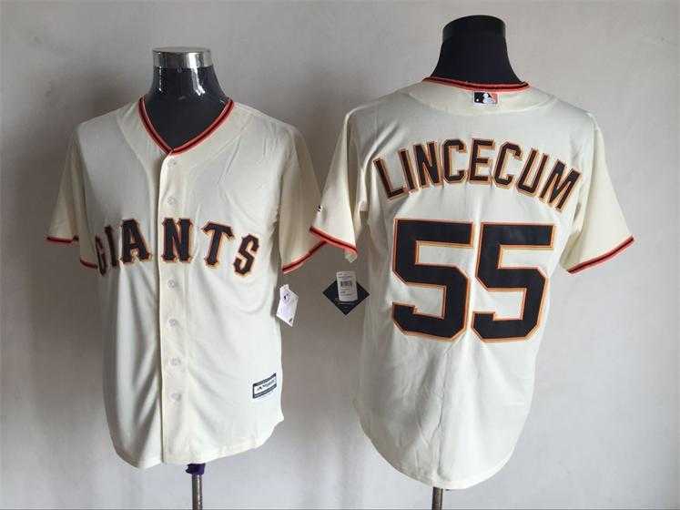 Majestic San Francisco Giants #55 Tim Lincecum Cream Stitched Jersey,We sell and wholesale Majestic San Francisco Giants #55 Tim Lincecum Cream Stitched Jersey on line form chian!